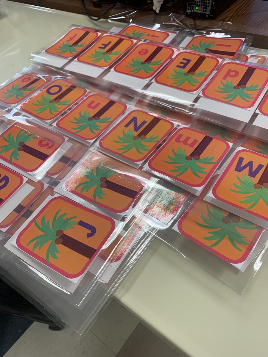 CLIU_DTP_DUP_DI's tweet photo. The DTP and Duplicating centers are working together to print, laminate, and cut out 4,368 alphabet cards. https://t.co/PsmuGs2E6r