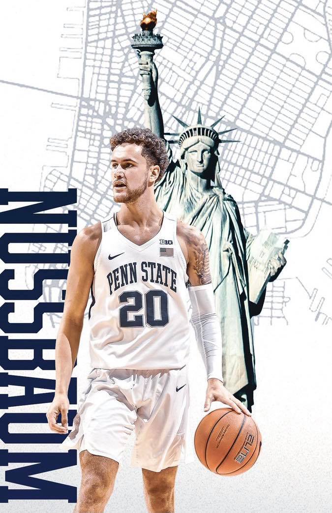 CAcatsAthletics's tweet photo. Congratulations to Taylor Nussbaum ‘17 who recently signed with Team Grossbard Basketball Agency. Nussbaum just completed his college career @PennStateMBB and plans to play professionally in Israel. https://t.co/3kkN6bonAD