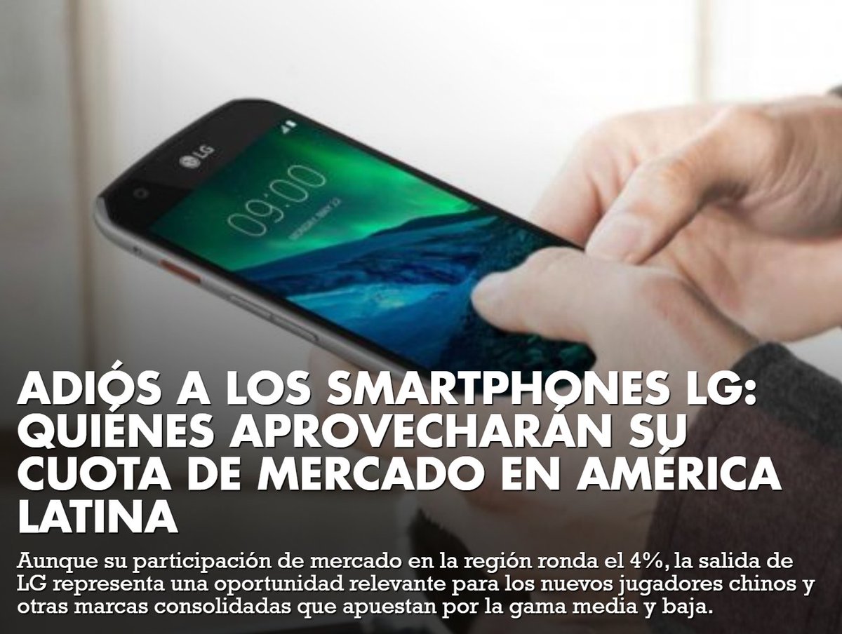 La participación de mercado en A. Latina consolidó el predominio de Samsung con el 41%. De lejos le siguió Motorola con 18% y Huawei, completando el podio con el 8%. Xiaomi (6%) y LG (4%) cerraron el top5. t.ly/pMtv | Vía <a href="/americaeconomia/">AmericaEconomia</a>