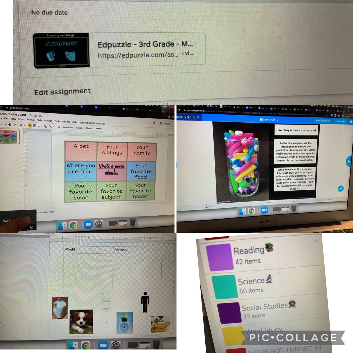 msandersonya's tweet photo. Created my own Edpuzzle, choice board, nearpod, and click and drag activity in google draw. Also added emojis to our seesaw folders! #scotttechmadness https://t.co/TinapJaRkN