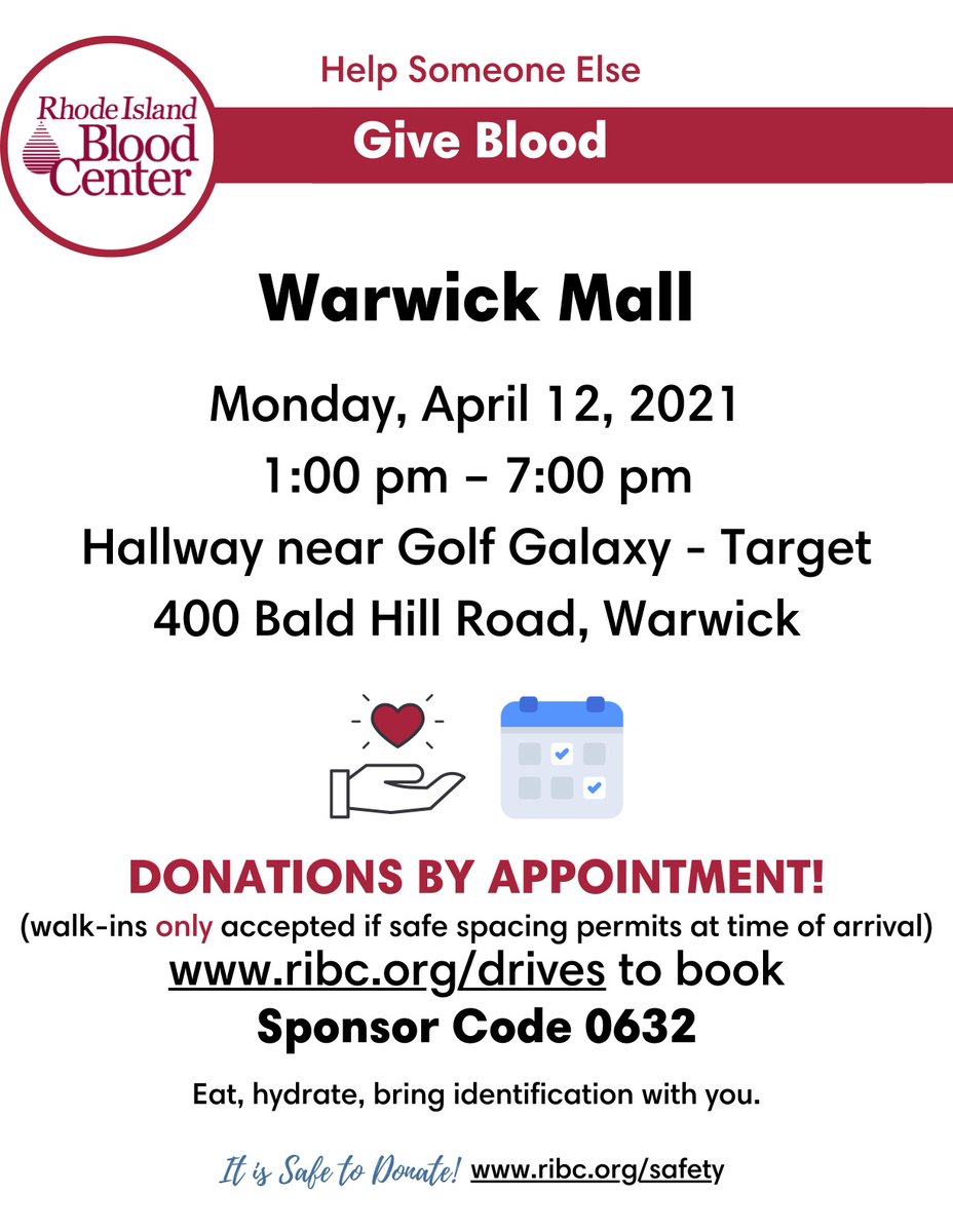 WarwickMall's tweet photo. Give the gift of life, and all donors receive a $5 Target gift card! ❤️ https://t.co/SJRfSiVdnP