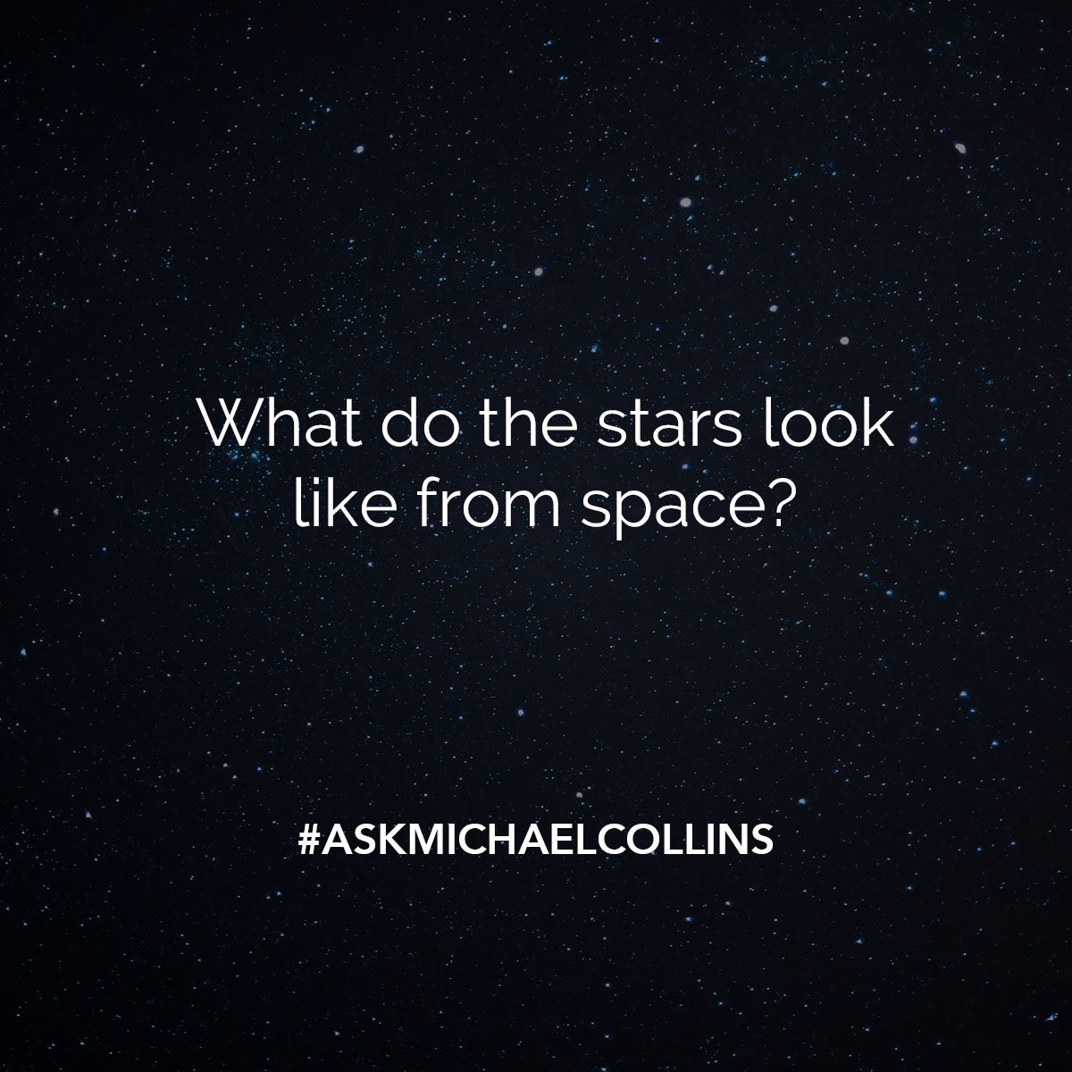 You are not that much closer to the stars, but the difference is that you are above any planetary atmosphere. Stars look brighter and do not twinkle!

#AskMichaelCollins