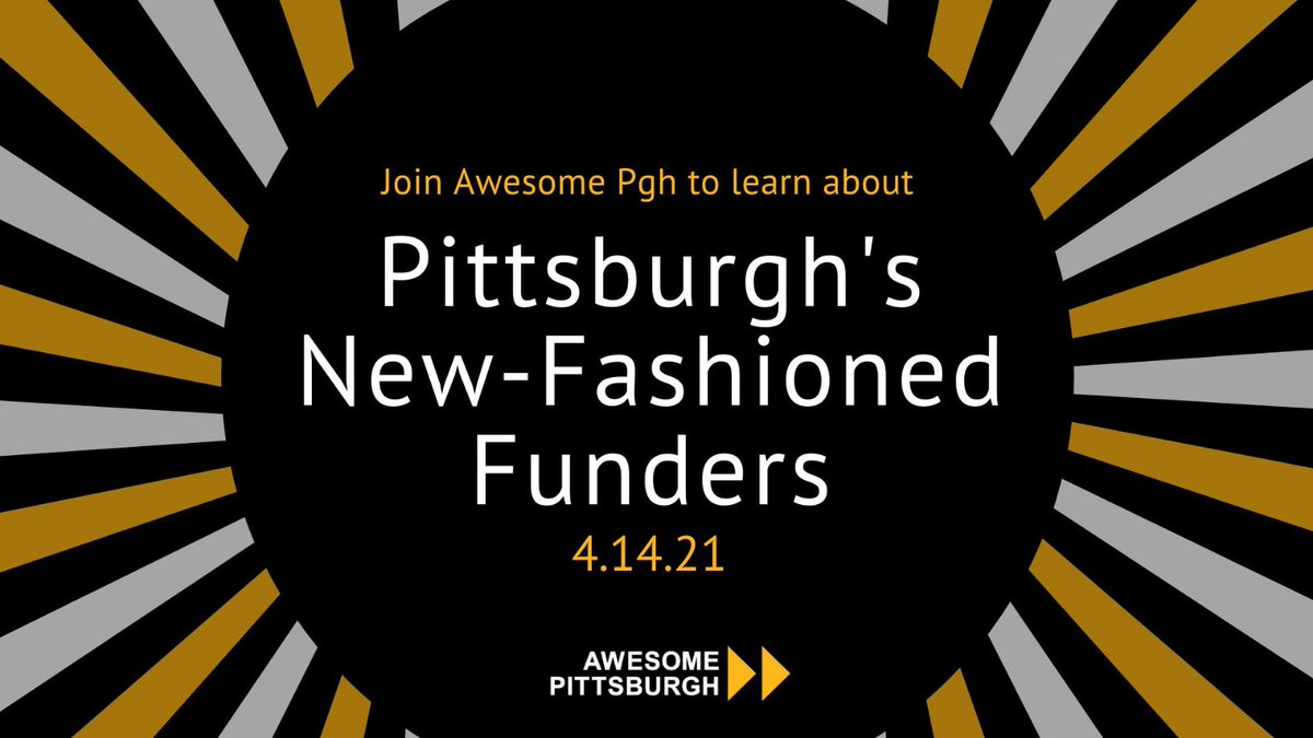 Are you working on a project that will make Pittsburgh more awesome, but you need a little funding to make it possible? Join us in one week to hear from 10 local funders with small grants! Register for this online event here: us02web.zoom.us/webinar/regist…
