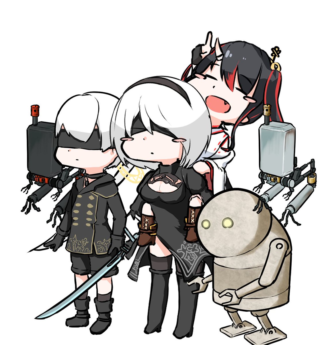 ニーアオートマタ配信お疲れさまでした 二週目終わった エンディングとか ヒロツキ お仕事募集中のイラスト