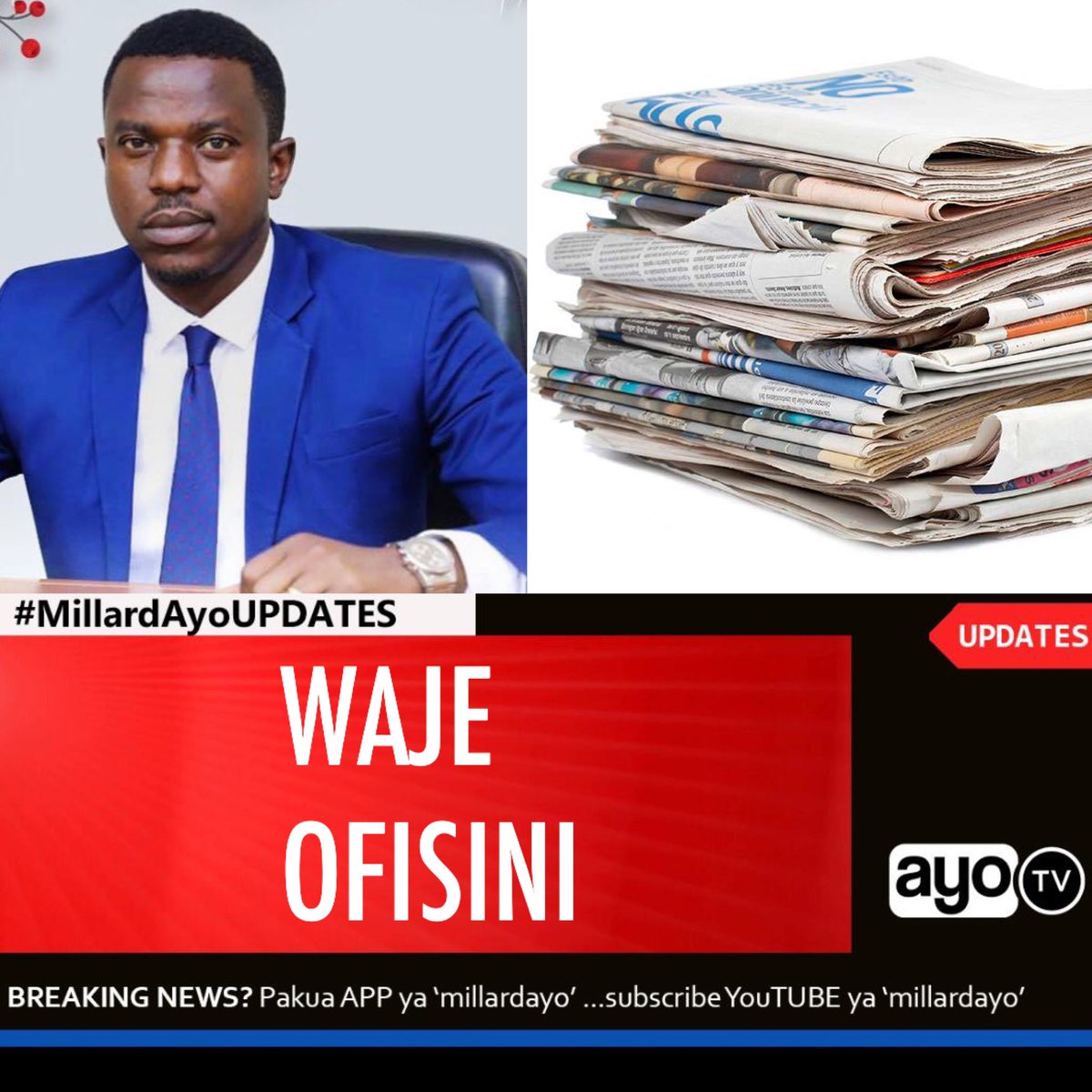 millardayo's tweet photo. “Magazeti yaliyofungiwa tutaenda nayo case by case, Ofisi yangu iko wazi, waje tuangalie nini kilipelekea kufungiwa na nini kifanyike ili warudi kwenye utaratibu wa kuendesha Vyombo vya Habari  kwa mujibu wa sheria na kanuni za uendeshaji wa  Vyombo vya Habari”- WAZIRI BASHUNGWA https://t.co/8ni5cPPCRS
