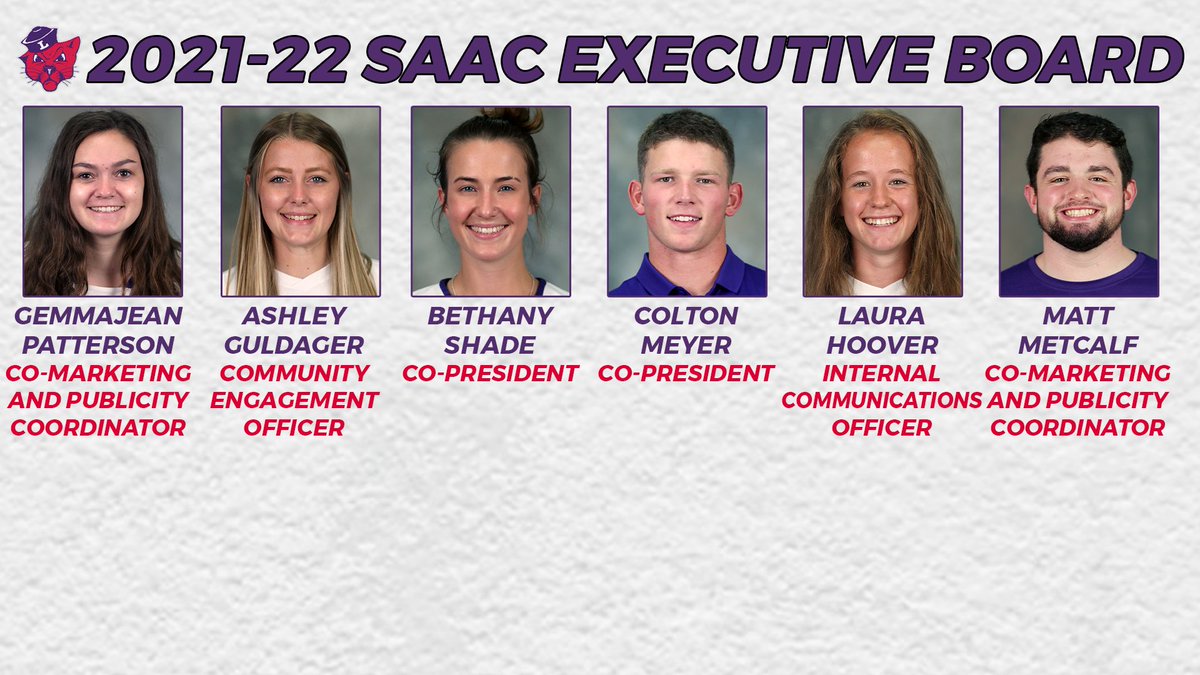 linfieldsports's tweet photo. Linfield Student-Athlete Advisory Committee announces the 2021-22 Executive Board. #RollCats 

📰: https://t.co/G6CI6kfvbW https://t.co/G6e3YVad9B