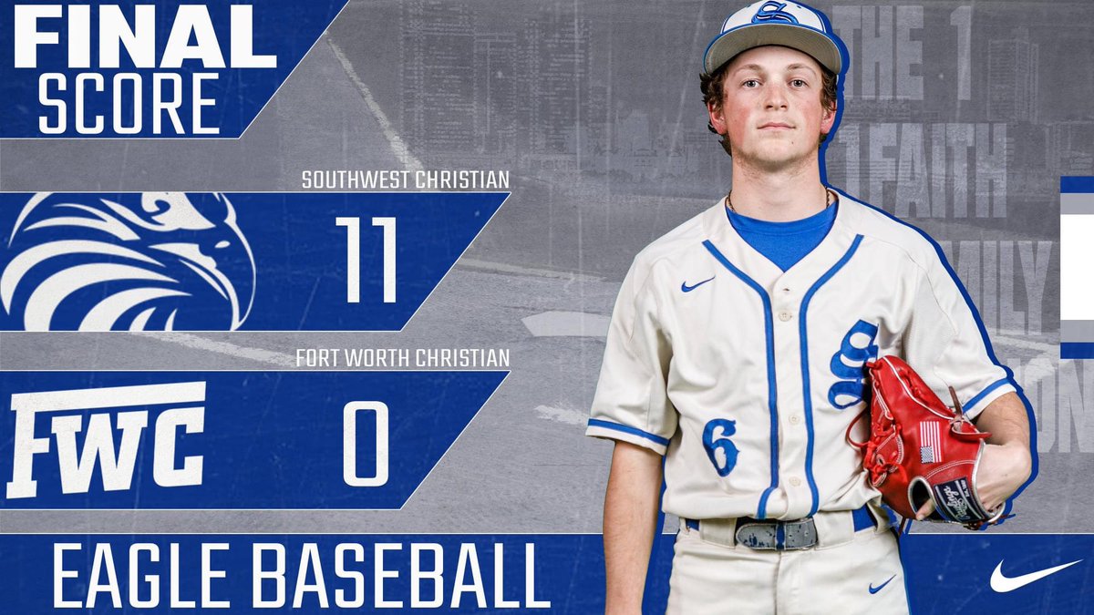 🦅⚾️ EAGLES WIN ⚾️🦅
Varsity Baseball shuts out the Cardinals of Fort Worth Christian to improve to 4-1 in district play!
#GoEagles 
#SCSBaseball