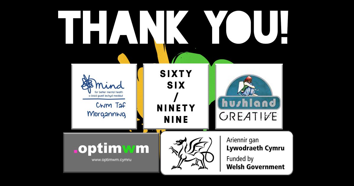 From October - March we had the fortune to work close with some tremendous organisations / people - THANK YOU ALL!
@ctmmind / @Julian_John_ 
@66_99_Wales / @MarkSmithWales 
@btaylorbeales / #HushlandCreative
@optimwm
@WelshGovernment / @CeriFowler1 

#StrongPartnerships #ThankYou