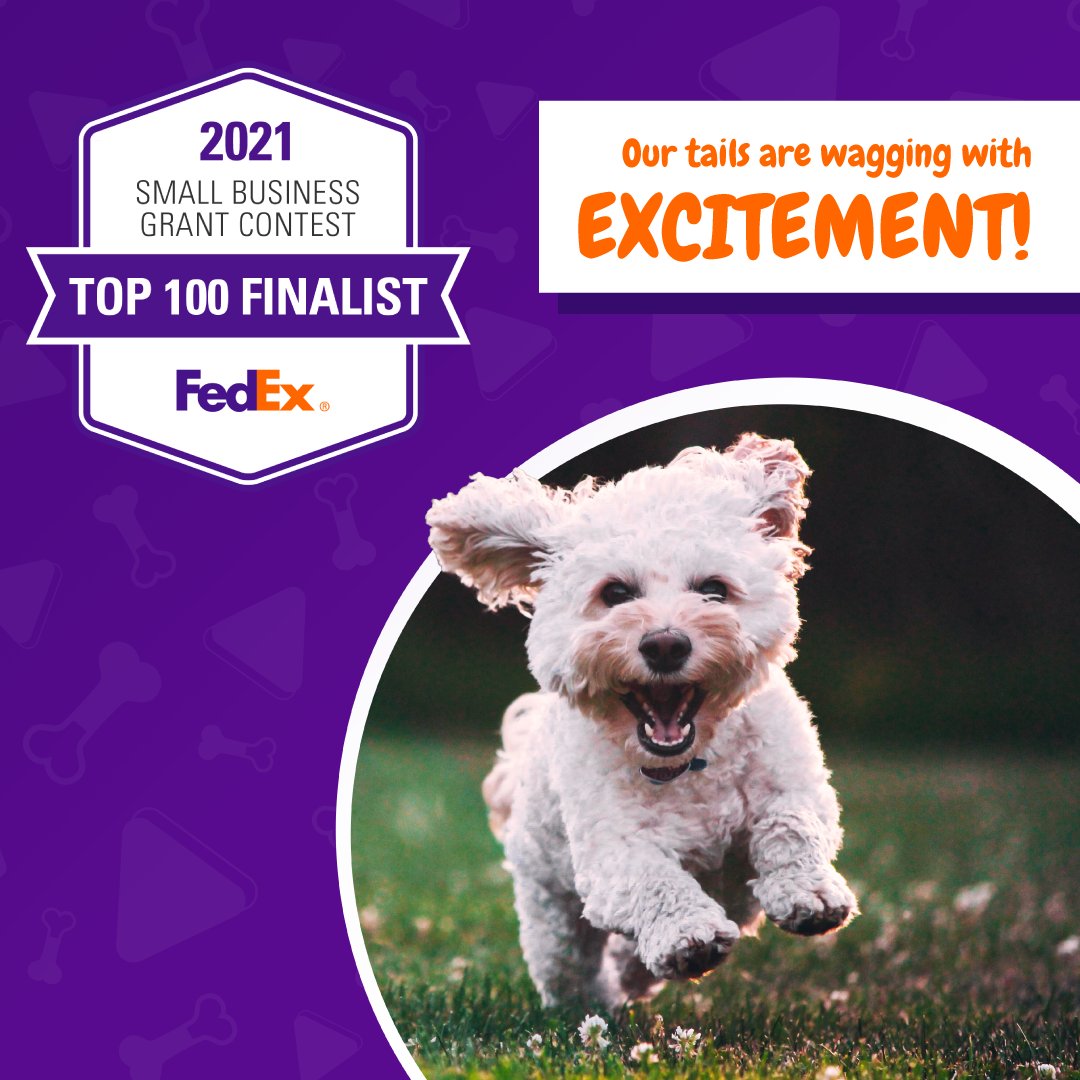 FetchDogTreats's tweet image. We are ecstatic to be a finalist in the @FedEx Small Business Grant Contest. If we win, we can do so much to rebuild what has challenged us in 2020, and support our community for a better future. 

#GoFetchHappy #fetchDogTreats #FedExSmallBusinessGrantContest2021 #FedEx