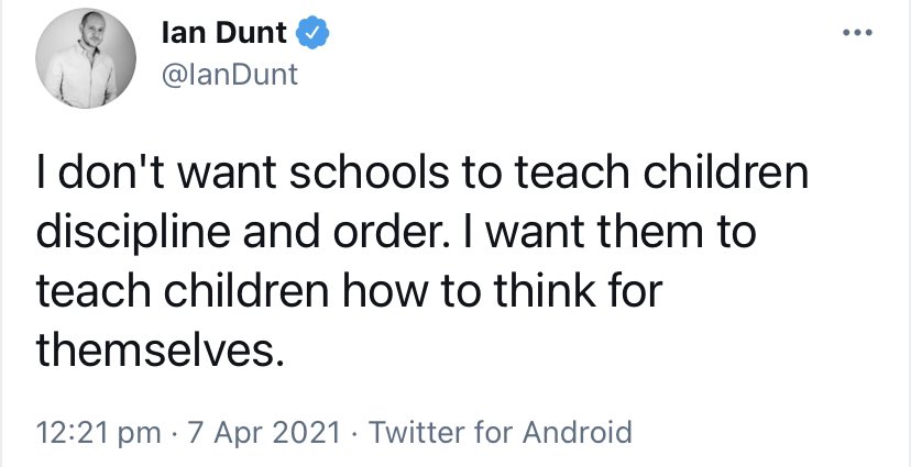 Its a 100% guarantee that Dunt doesn’t have any kids. I refuse to believe that anyone with kids (who’s actually involved in raising them) would ever come out with something as naive as this. So many of our opinion-formers are like this though, like teenagers who’ve never grown up