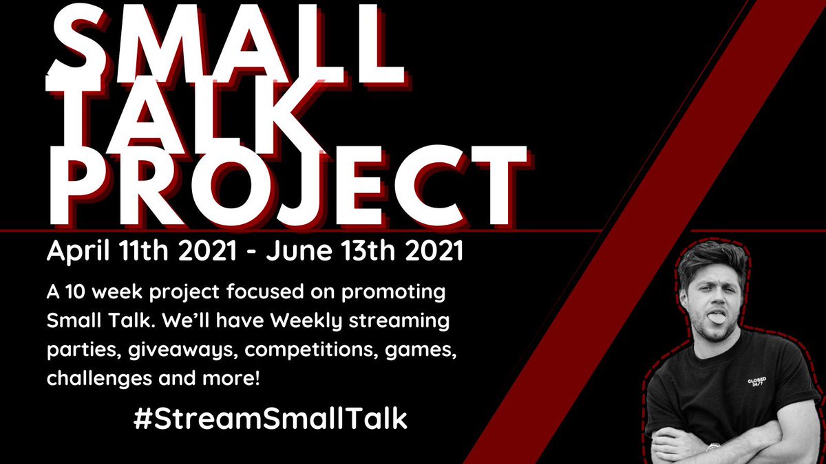 nhstreamupdates's tweet image. 🚨Announcing The Small Talk Project! 🚨

An effort of Niall Nation/Niall Stans to make Small Talk a fan single. From April To June we will be promoting Small Talk with the goal of it going viral! 

#StreamSmallTalk