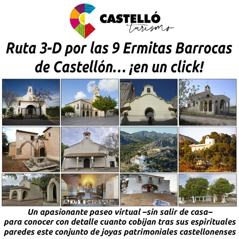 hosteleriaenvlc's tweet photo. RUTA 3-D POR LAS 9 ERMITAS BARROCAS DE CASTELLÓN… ¡EN UN CLICK!

https://t.co/5Kdmk8QQl5
@VenACastello #Castellon #TurismoCastellon #HosteleriaEnValencia #Ruta3D #ErmitasBarrocas #TurismeCastello #CulturaDeCastellon #ErmitesCastello #ErmitasDeCastellon #RutaVirtual #PaseoVirtual https://t.co/2tTuUKGzhq