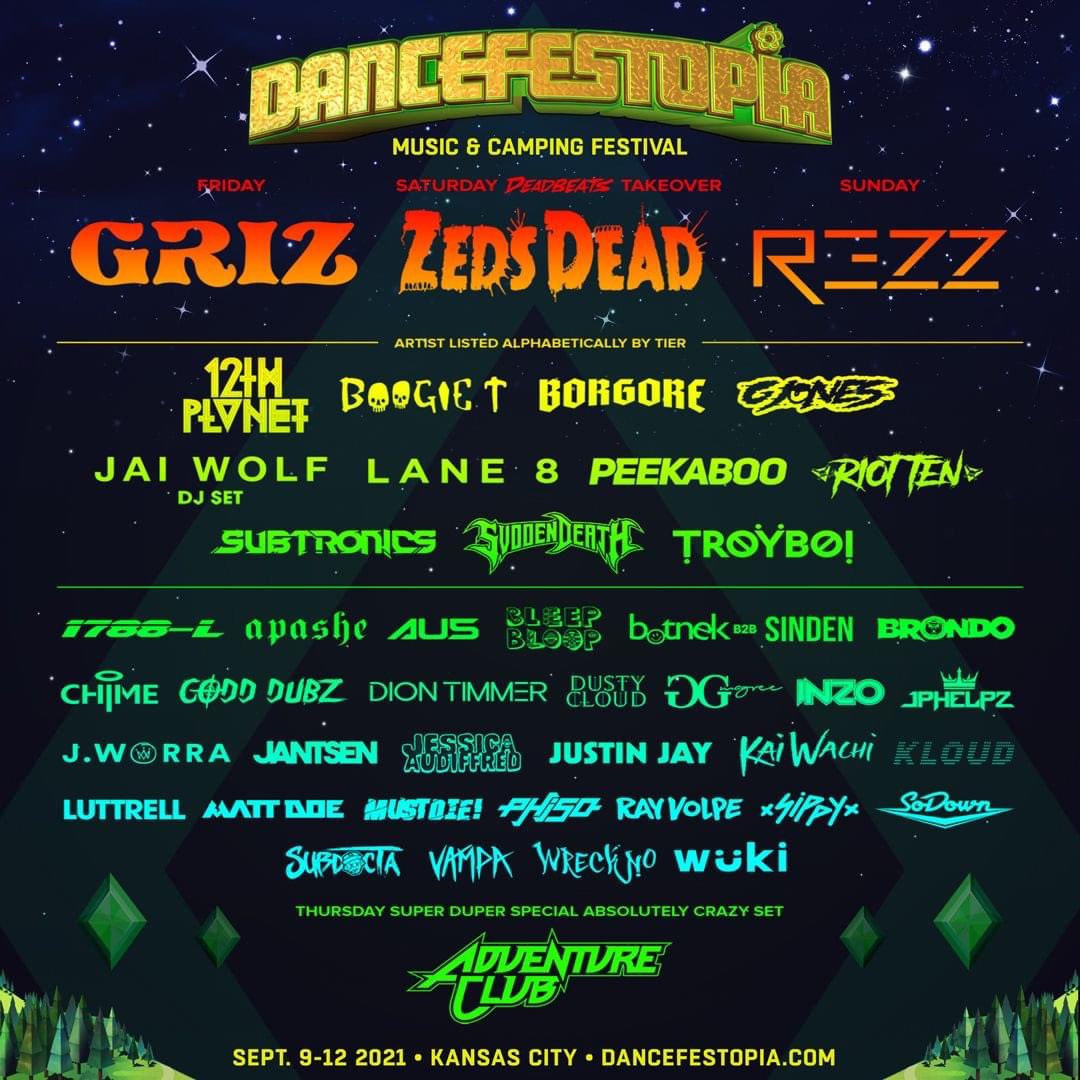 Dancefestopia lineup 2021