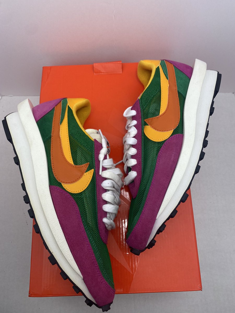 H_preme's tweet image. Kicks For Sale

Motorsport 4s
Size 11, Used, No Box
$100 Shipped 

Turquoise Jordan 1 Lows
Size 11, Used, Og All
$100 Shipped 

Pine Green Sacai Waffle
Size 10, Clean, Og All
$380 Shipped 

Cherry Jordan 11 Low
Size 9.5, Used, No Box
$130 Shipped