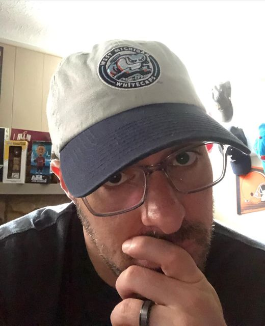 thedadhat216's tweet photo. Alright folks, today’s Dad Hat comes from the Michigan. The West Michigan WhiteCaps. I’m trying to look intellectual with my glasses here lol. @wmwhitecaps @47 https://t.co/3g9p8Yzi36
