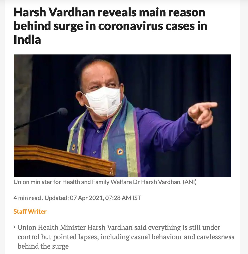 thesuniljain's tweet photo. Amazingly @drharshvardhan has no comment to make when his party colleagues collect lakhs of people in jam-packed election rallies
This is such HYPOCRISY, Sir, it doesn't behove you https://t.co/HkTNk7BCqa