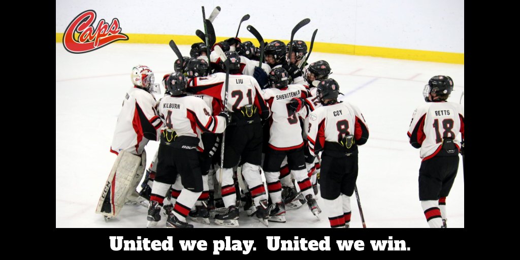 It's all about numbers. Four down, two go.  Two more wins to be crowned Provincial Champs. One game at time. Seventeen players. One team. One mission. One dream. #LetsGo #CapsHockey