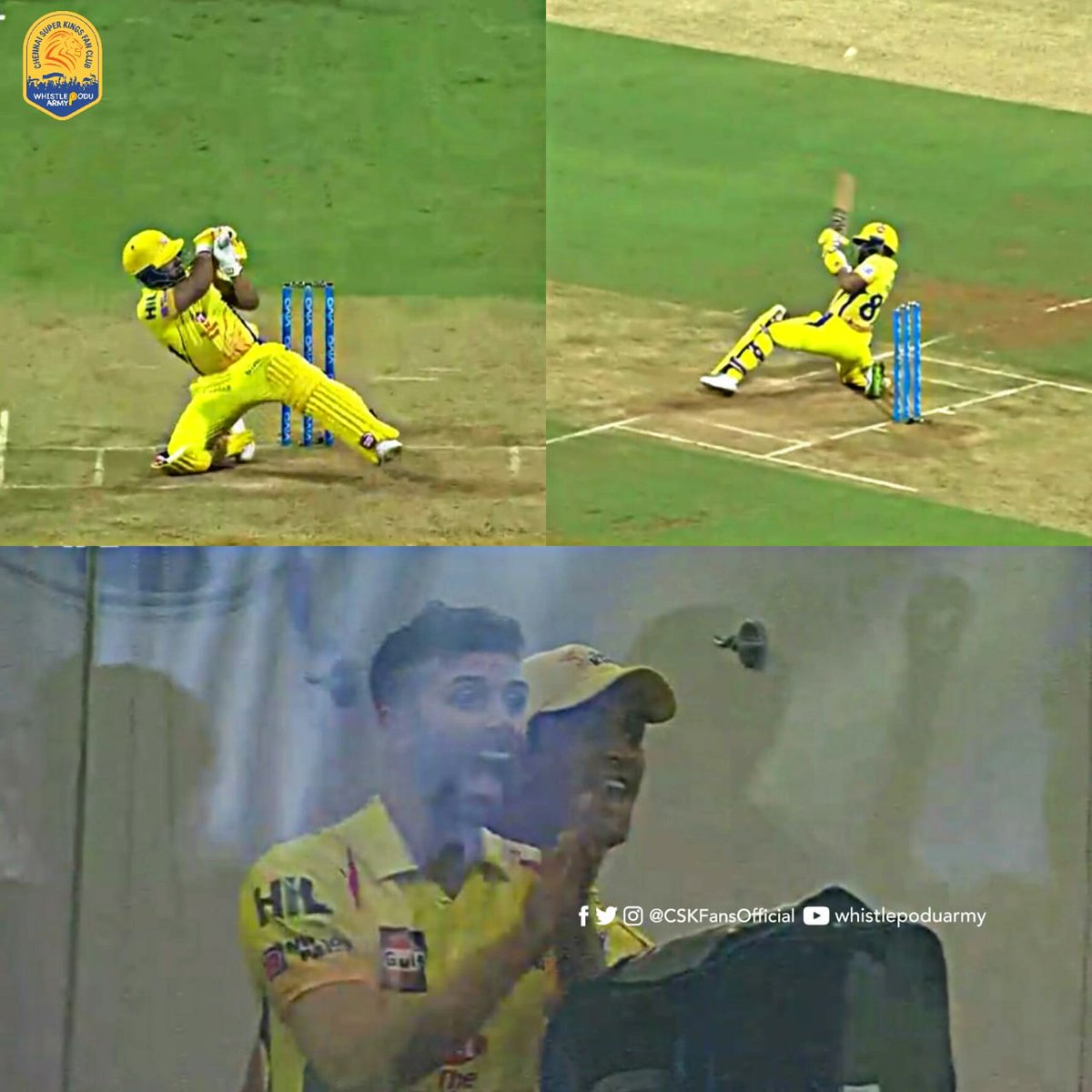 CSKFansOfficial's tweet image. This moment has a separate fan base! 

#OnThisDay in 2018, @JadhavKedar finished it off in style against Mumbai Indians.💛🦁

#Throwback #WhistlePodu @ChennaiIPL