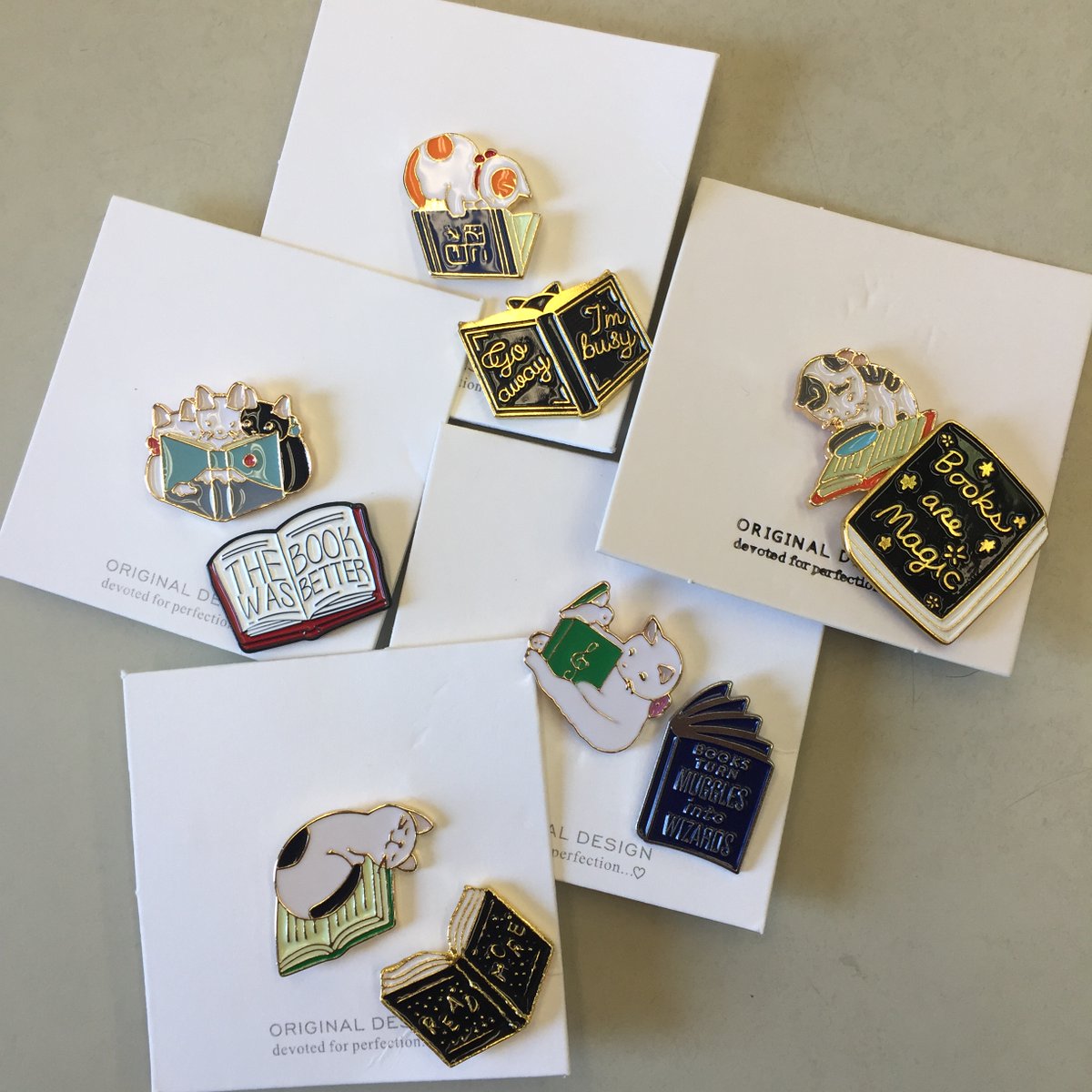 PunxsyLibrary's tweet image. A big thank you to our anonymous patron who gifted these wonderful bookish pins to us. We love them!

#bookishgifts #librarypatrons #nationallibraryweek