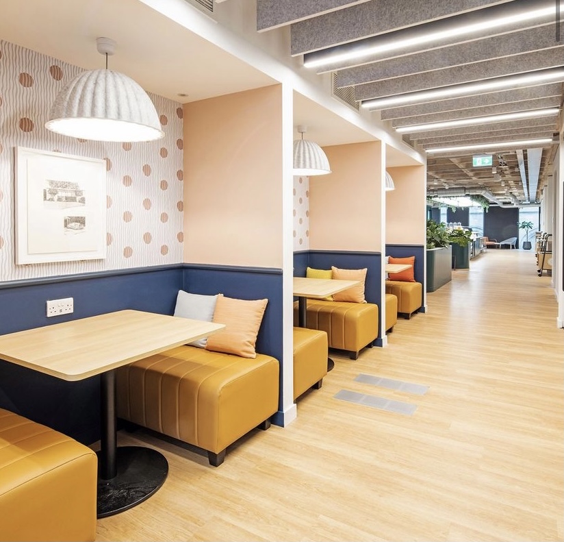 Enjoy an inside look at <a href="/HanaSpaces/">Hana</a> newest location here at #WindmillGreen. Light and stylish with collaboration at its very core.