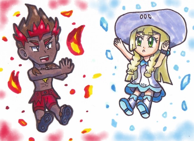 たっく アローラ Heat Cold ポケモントレーナー版深夜の真剣お絵描き60分一本勝負