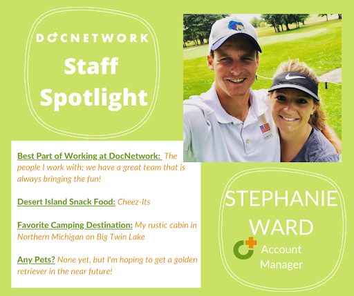 This week we’re shining the spotlight on Stephanie Ward, a member of <a href="/DocNetwork/">DocNetwork</a>’s Accounts Team! 

Stephanie works hard to give her accounts have a successful experience from the moment they sign up until the last camper goes home!

We're so lucky to have Steph on our team!