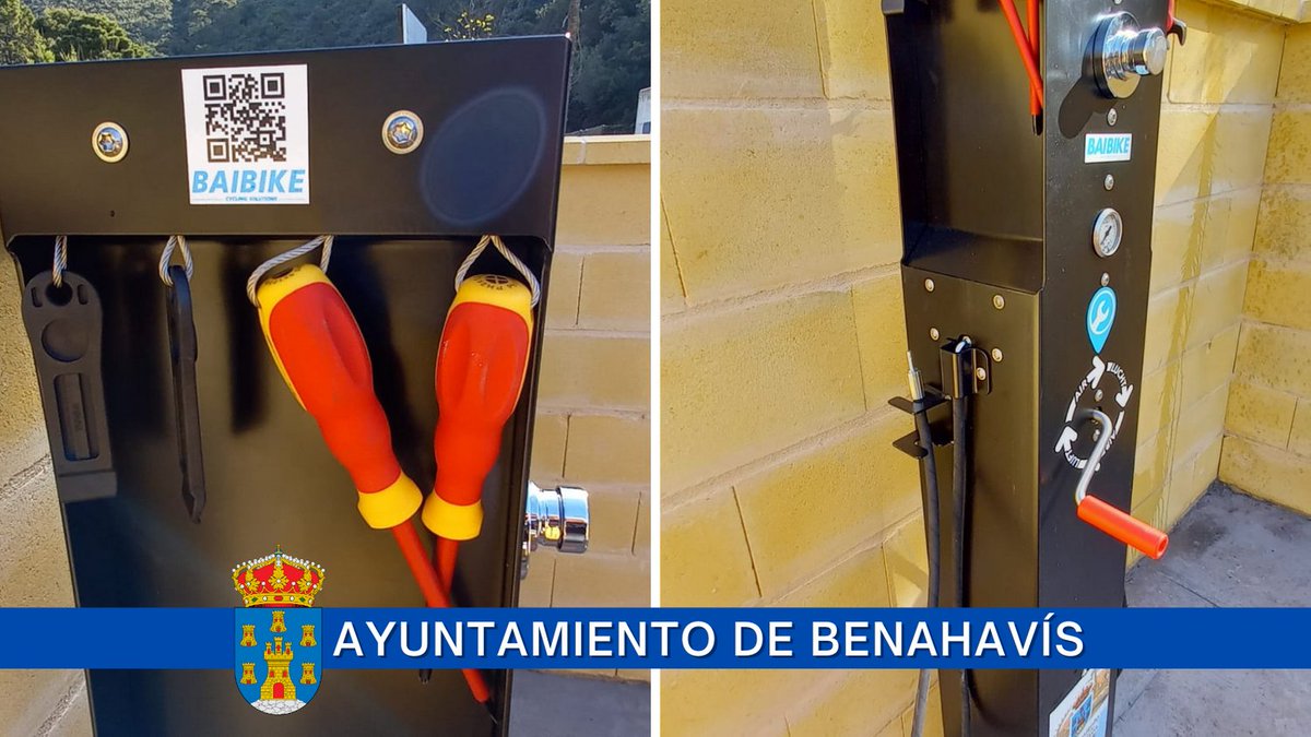 aytodebenahavis's tweet photo. 🚲La Delegación de Deportes junto con Servicios Operativos ha comenzado con la instalación de las estaciones de mantenimiento de bicicletas.

#Benahavís

🚲The Sports Delegation, in conjunction with Operational Services, has begun the installation of bicycle maintenance stations. https://t.co/aZ4ryVVhA2