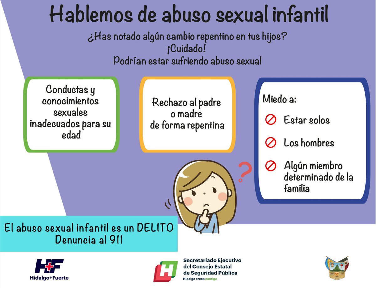 ENSH_SEPH's tweet photo. Hoy te compartimos una serie de imágenes con el fin de difundir información a la comunidad en general, con la finalidad de que se asuman como figuras claves en la protección de niñas y niños, así como en la denuncia ante la duda, sospecha o la confirmación del abuso sexual.#ENSH https://t.co/S67ylJyvRu