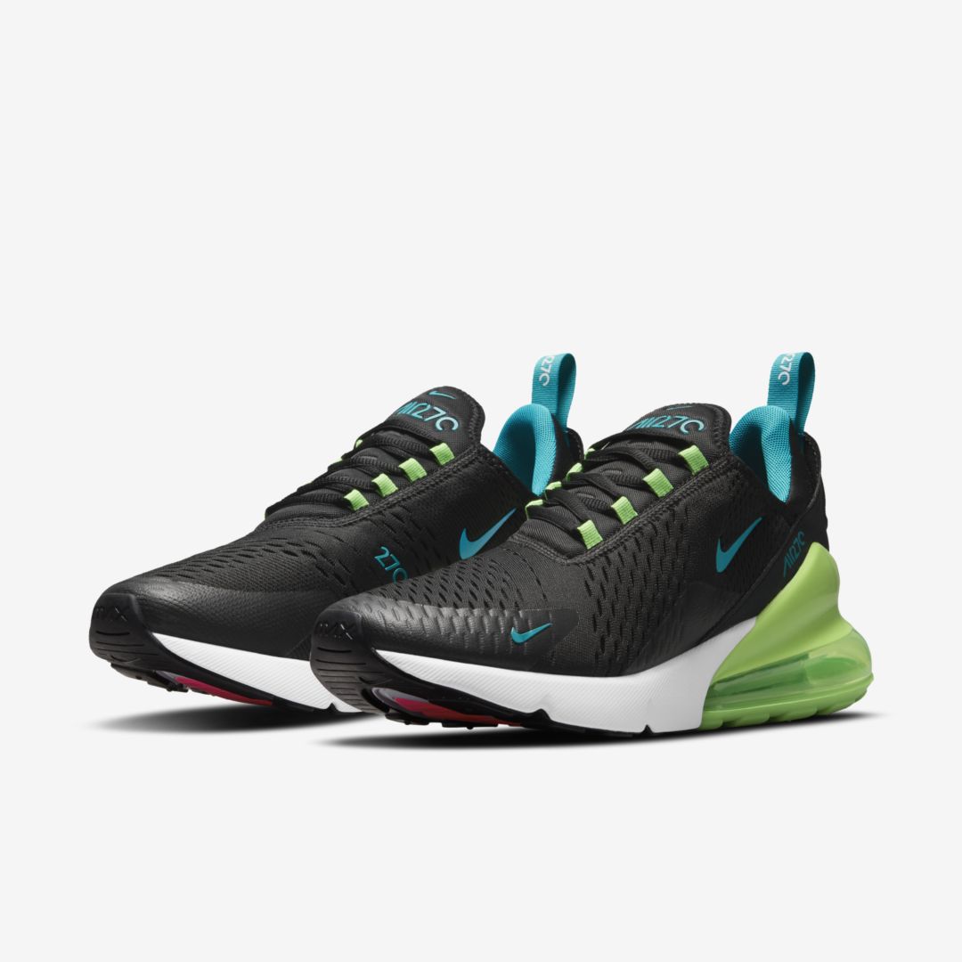 J23app's tweet photo. NEW: Nike Air Max 270 "Black/Green Strike/Aquamarine" on @nikestore

Link -> https://t.co/OcWr4SDys1 https://t.co/Uy69pQtFgI