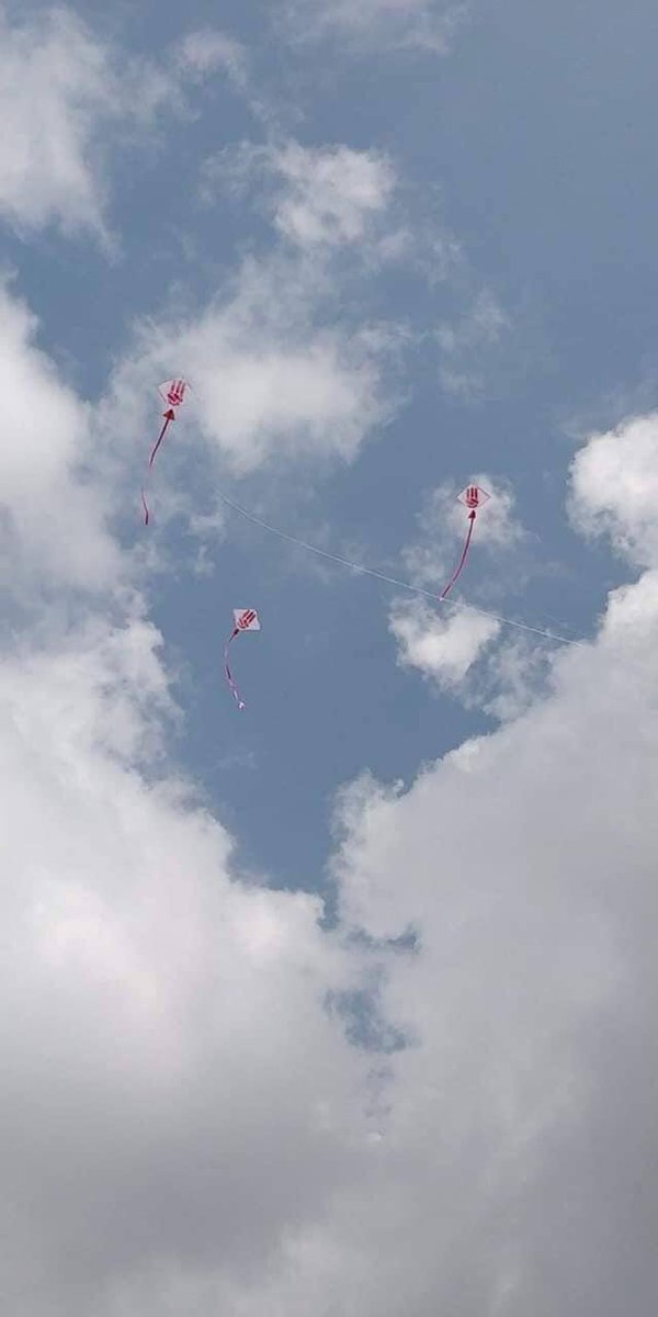eph_twt's tweet photo. People from Taunggyi, Shan State protesting with kite against military dictatorship.
IMPLEMENT R2P
#WhatsHappeningInMyanmar 
#Apr7Coup https://t.co/Dt3vmz90R0