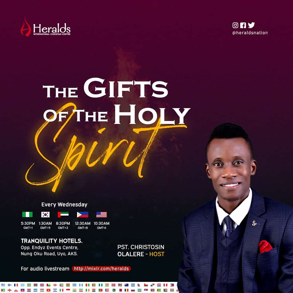 HeraldsNation's tweet photo. We are back in this evening for our study on THE GIFTS OF THE HOLY SPIRIT🔥.. More incisive times lie ahead, in word and practice! You can join us online through https://t.co/rWoTIua7i1 https://t.co/phlG8SQOO3