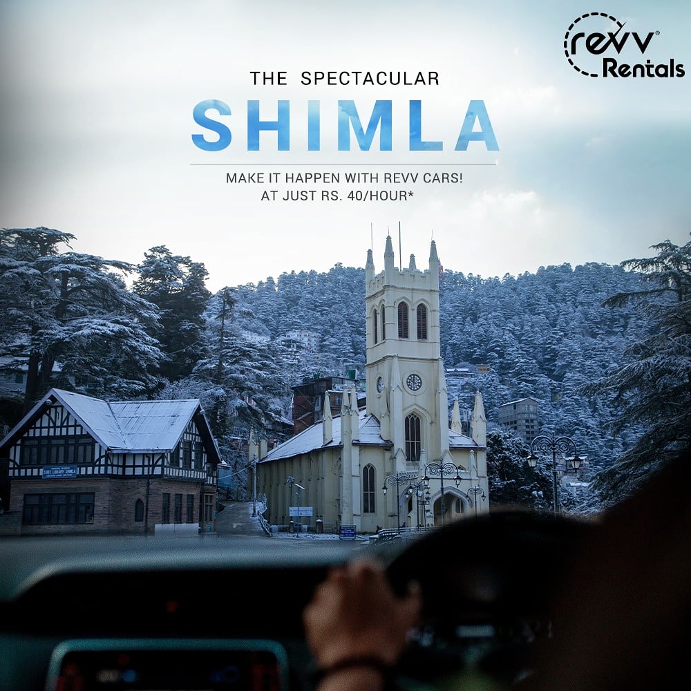 Revv_India's tweet photo. The beauty of Shimla reverberates in mind of the traveller forever. Experience it now with the ease of Revv Rentals starting from just Rs. 40/Hour*
#RevvIt #RevvCars #SelfDriveCars #sanitization #SelfDriveForSelfCare #Rentals #TravelSafe #Shimla #sanitizedcars #doorstepdelivery https://t.co/jrM1uub8Xz