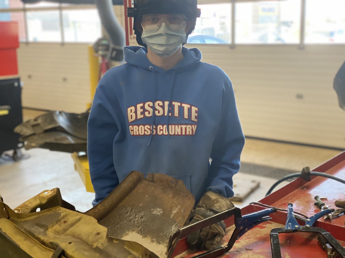 TechnologySab's tweet image. Technology students filming a “Charlie Chaplin” video, welding body work together, completing a compressed air car and drawing the lymphatic system.