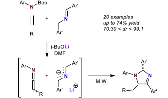 AdvSynthCatal's tweet photo. Accepted Update by Kevin Cariou @CariouK and co-authors @UnivParisSaclay : #Base‐Mediated Generation of etenimines from #Ynamides: [3+2] #Annulation with #Azaallyl #Anions https://t.co/NQKfaKzFrr https://t.co/3n44NeYyTy