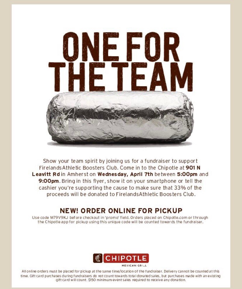 Tonight’s the night to go to Chipotle in Amherst and support the FABC. Make sure you mention us to the cashier.