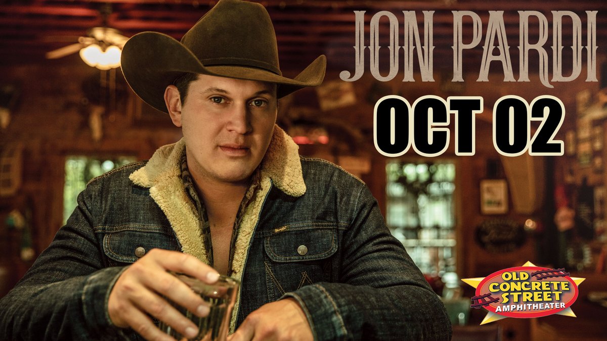 ConcreteStreet's tweet photo. Due to scheduling uncertainties and conflicts, the @Jonpardi date rescheduled to Oct 2nd, 2021. Tickets for either previously scheduled dates (Oct 1, 2020 or May 8, 2021) will be honored for the new date. https://t.co/NCKESCZZfN