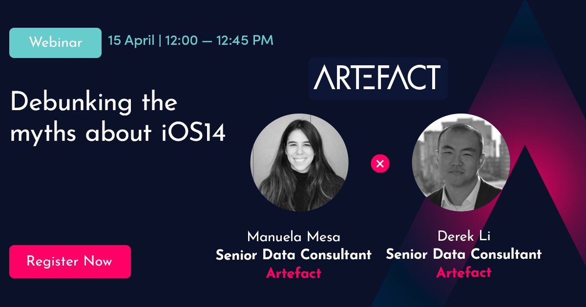 📋2-MIN SURVEY: what questions do you have about #iOS14? Let us know and we'll debunk the myths in our webinar on Thurs 15 April: bit.ly/3wzGqiD