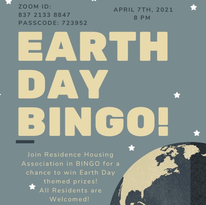 Are you a residential student?! Do you like winning prizes?! If you said yes to either of those questions...join <a href="/SVSURHA/">SVSU RHA</a> TONIGHT on Zoom for Earth Day Bingo! There are some pretty amazing prizes available! Hope to see you there! #SVSURHA #SVSUResLife #svsu #Bingo #EarthDay