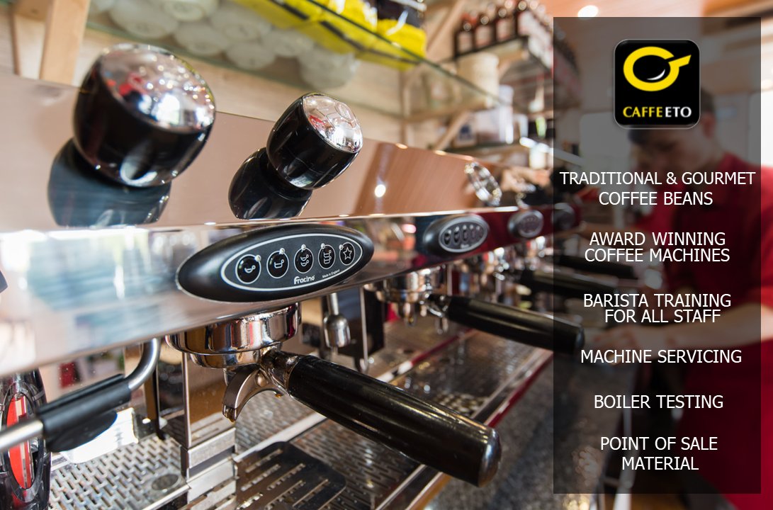 castellhowell's tweet photo. With @CaffeEto1 we offer the full business package!

Coffee Beans, Machines, Barista Training, Servicing and much more. Get in touch via caffeeto@chfoods.co.uk #backtobusiness https://t.co/boYHuyAZK8