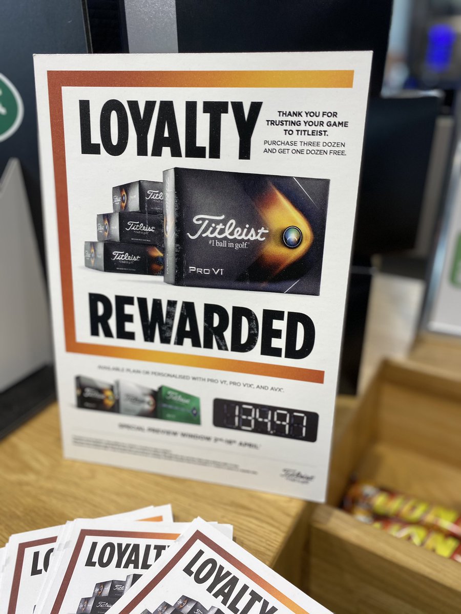 HartfordGolfC's tweet photo. #LoyaltyRewarded is back, our best promotion on golf balls of the year #4for3 on @TitleistEurope #ProV1, #ProV1X & #AVX
Have your balls personalised or plain - the plain balls come in these great presentation boxes too, £134.97 for 4 dozen premium balls! 🏌️♂️⛳️ https://t.co/kbb968FKEq