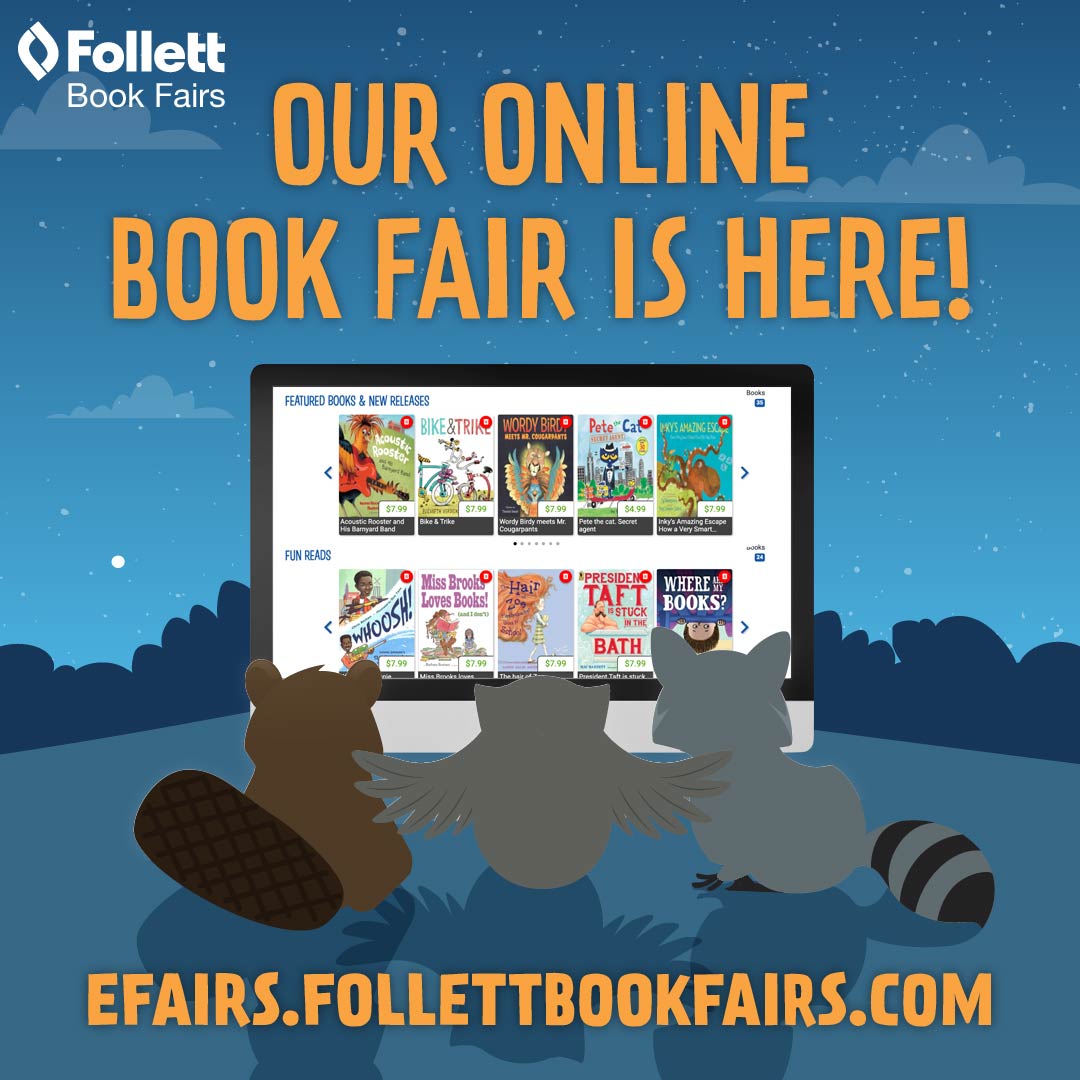 EasleyYr's tweet photo. It's Spring Book Fair Time! Visit our virtual fair for exciting titles that will be delivered to school after the fair ends. 
Go to - https://t.co/d7bxF16jy1
Put in our eFair code: 61RW8
Orders due by: April 21st 2021
#EasleyReads #BookFair https://t.co/W3LP3cm3uM