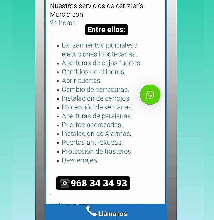 Tecemur1's tweet photo. Algunos de nuestros servicios: 
#Murcia https://t.co/xRyc1SopGG