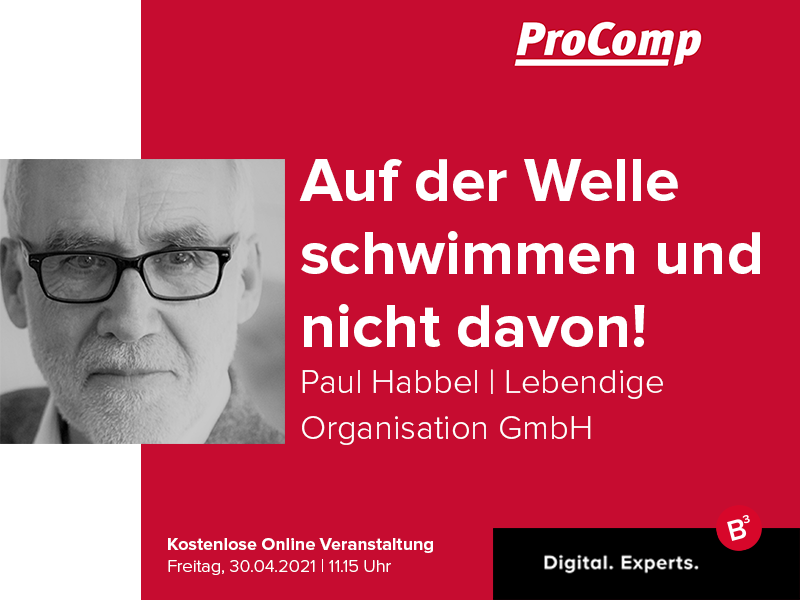 procompgmbh's tweet photo. ❗️Kostenlose Veranstaltung ▶ Paul Habbel gibt einen Einblick in seine persönlichen Erfahrungen als er ein Unternehmen von einer hierarchischen Organisation auf ein Netzwerk aus Rollen und Teams umgestaltet hat. 
▶ Freitag, 30.04 11.15 Uhr
▶ https://t.co/0snNO0XFtk https://t.co/8QmC4YcxQP