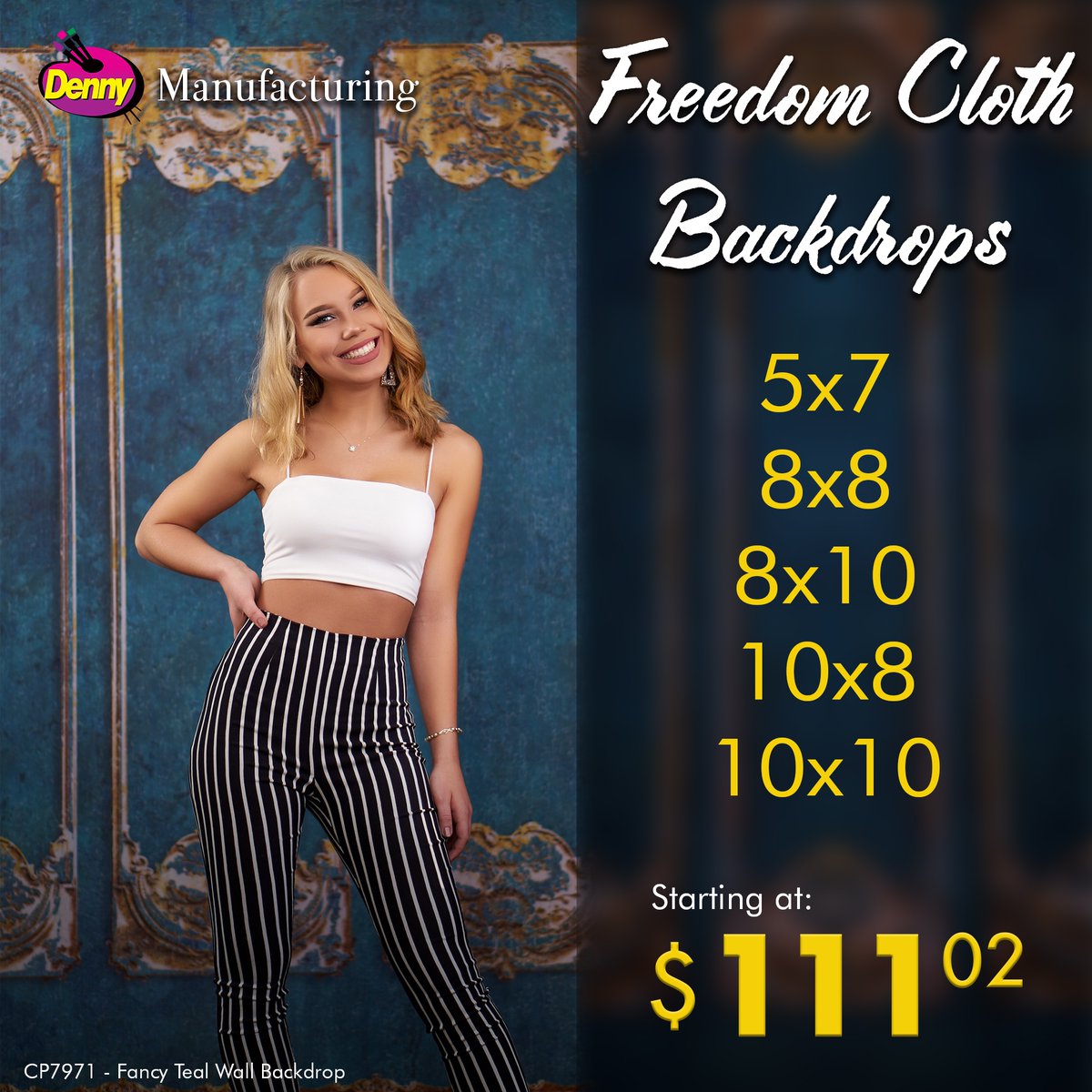 DennyMfg's tweet photo. Save BIG on Select Freedom Cloths with code DNY-TW19!!
.
visit https://t.co/WrzqtNDZUM to see what else is on sale!
.
#photoprops #photographydigitalbackdrop #photobackgrounds #photobackground #photobackdrops #dennymfg #studiophotography #discount #sale #coupon #discountcode https://t.co/nPtZTjJ7k8