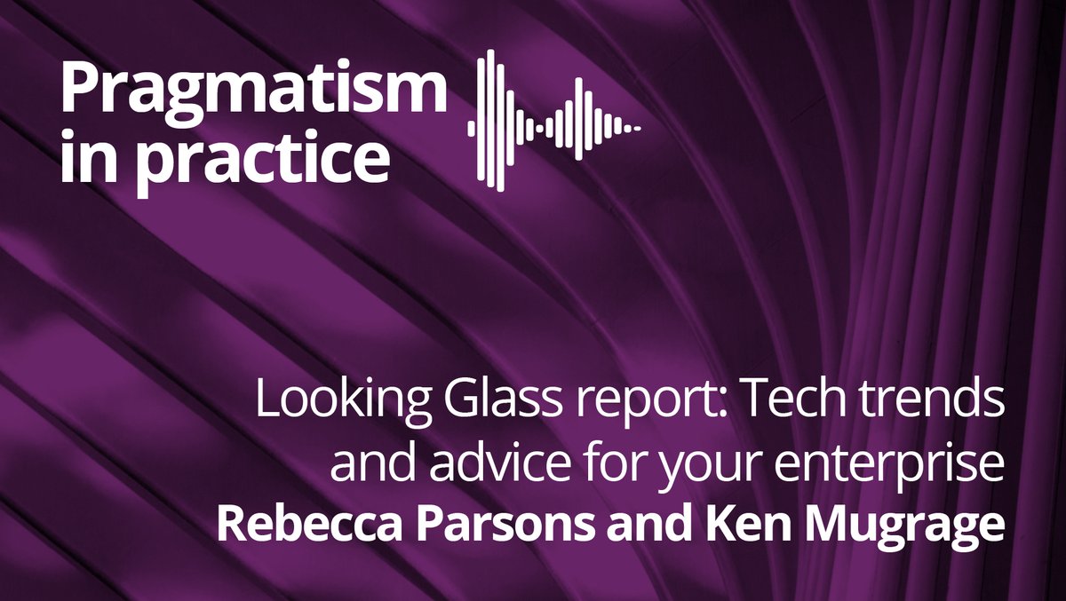 thoughtworks's tweet photo. ThoughtWorks identifies the technology trends that are forward-looking and business relevant. Tune into this #PragmatismInPractice episode to hear insights from our Office of the CTO. https://t.co/Yr90iBZSpK https://t.co/2ECXNn6Orz