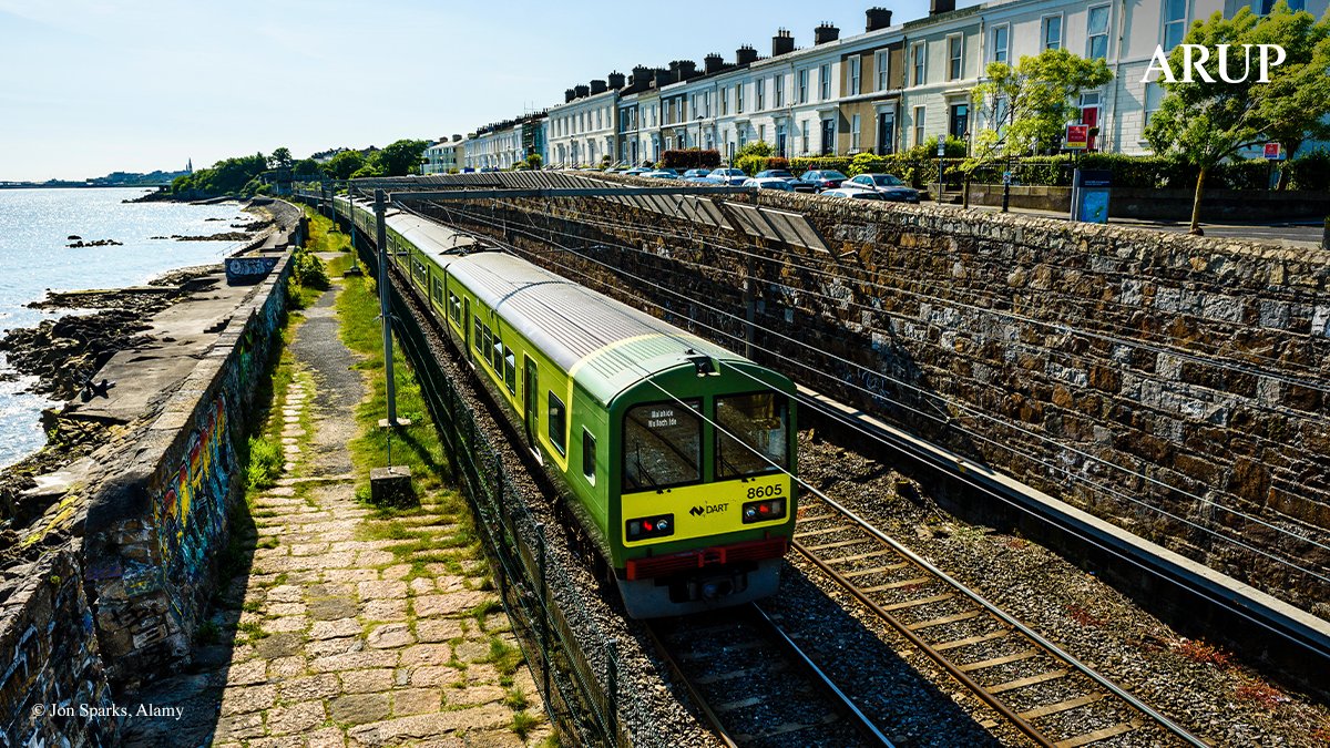 Arup's tweet photo. Irish #Rail has appointed us to upgrade the Dublin Area Rapid Transit (DART) Coastal lines, aimed at improving existing #transport infrastructure and the #sustainable mobility offering for residents. Read more: https://t.co/csYneApZhf @IrishRail #TransformativeRail #EUYearofRail https://t.co/rwjYZIpvdr
