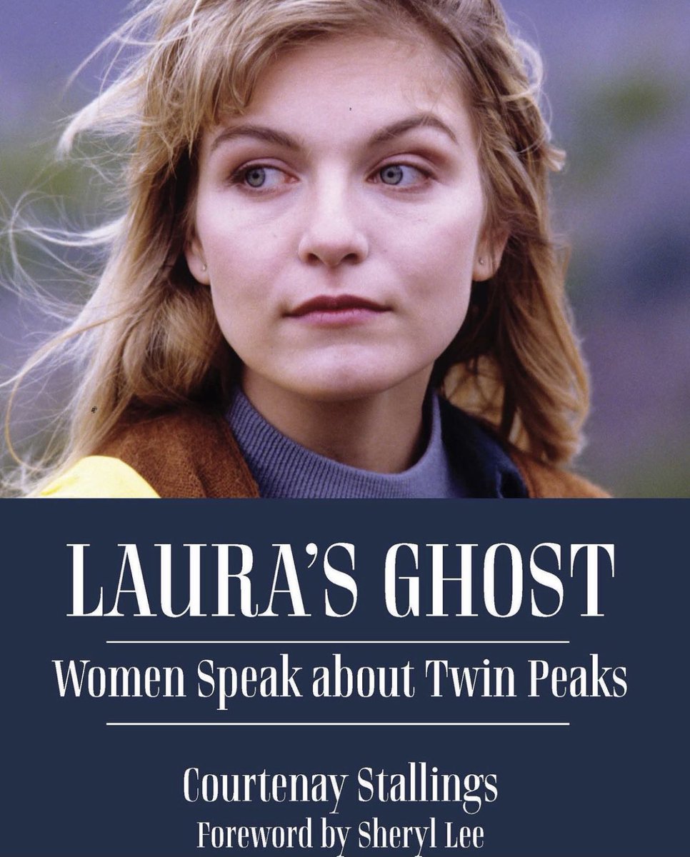 whoreshorror's tweet photo. In our new ep we talk to @CourtenayCal about her book #LaurasGhost, the world of #TwinPeaks, #DavidLynch, & themes of survivorship and representation in that world. #lauraistheone #sheryllee #wrappedinplastic #theloglady #laurapalmer #theredroom #blacklodge #redroom #bluerose https://t.co/hsahVAIvCD