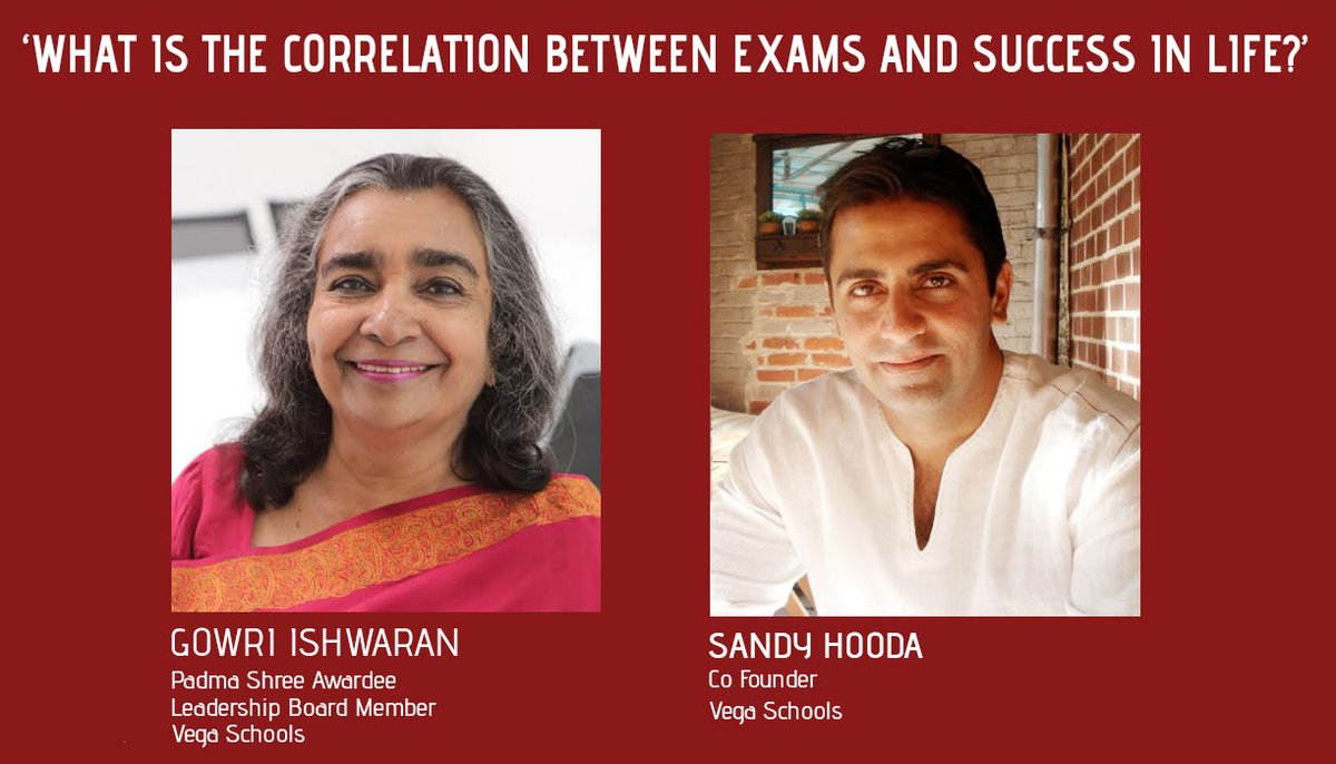 Are grades a true indicator of a future that is successful and content? Read how Gowri Ishwaran, Padma Shri Awardee &amp; now a Leadership Board Member at Vega, breaks the myth around success &amp; grades in the education system. Visit vega.edu.in/what-is-the-co…
#PadmaShri #Chatroom #PBL