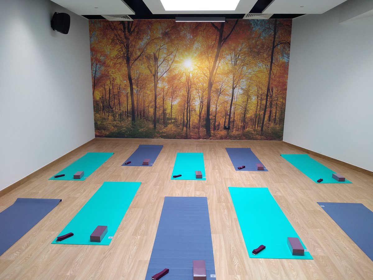 The @colegcambria Active room is looking good with the new yoga mats, blocks and belts.