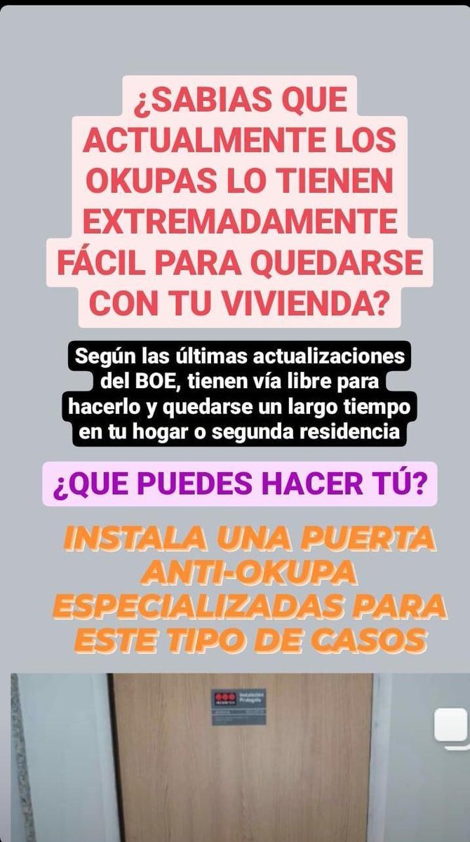 Tecemur1's tweet photo. #Murcia #okupa #antiokupa #cerrajeria #BOE https://t.co/MDzR04sray